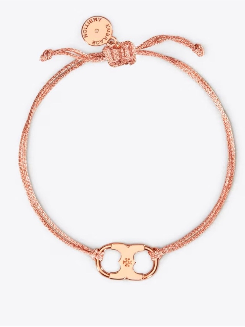 Tory Burch Rose Gold Slider Bracelet